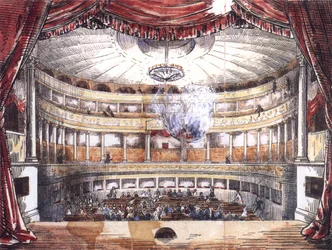 Incendio del Teatro di Corte di Karlsruhe il 28 febbraio 1847